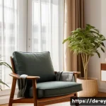Home 21 용서의 심리적 장애물 극복 방법 - A serene, sunlit therapy room in a modern German apartment, featuring a cozy armchair and a small wo...