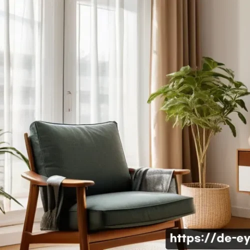 Home 33 용서의 심리적 장애물 극복 방법 - A serene, sunlit therapy room in a modern German apartment, featuring a cozy armchair and a small wo...